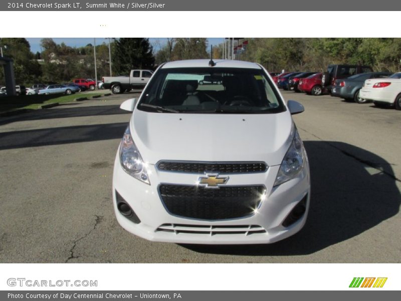 Summit White / Silver/Silver 2014 Chevrolet Spark LT