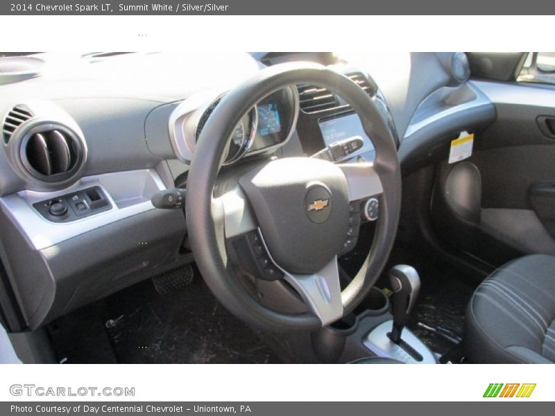 Summit White / Silver/Silver 2014 Chevrolet Spark LT