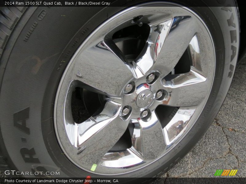Black / Black/Diesel Gray 2014 Ram 1500 SLT Quad Cab