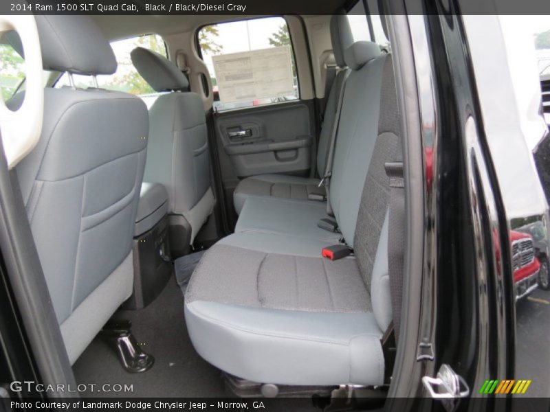 Black / Black/Diesel Gray 2014 Ram 1500 SLT Quad Cab