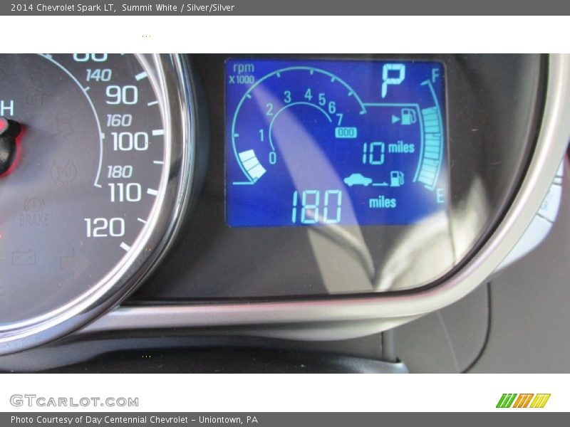 Summit White / Silver/Silver 2014 Chevrolet Spark LT