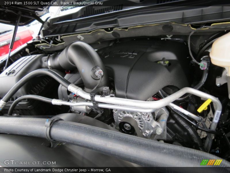 Black / Black/Diesel Gray 2014 Ram 1500 SLT Quad Cab