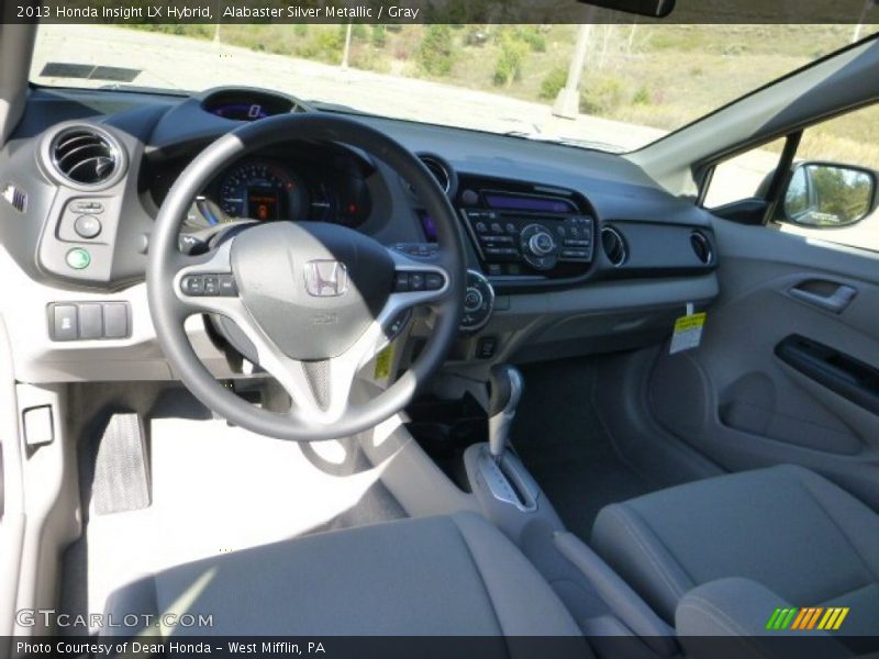 Gray Interior - 2013 Insight LX Hybrid 
