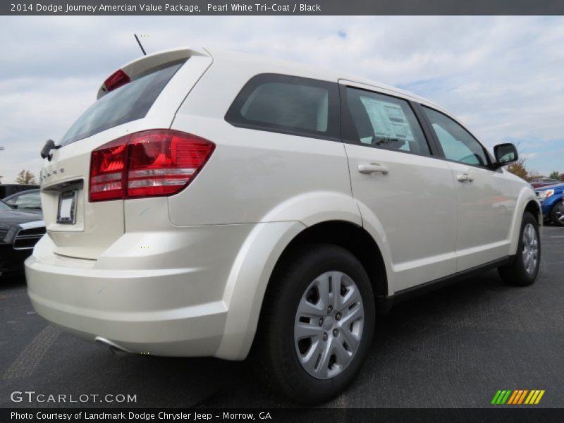 Pearl White Tri-Coat / Black 2014 Dodge Journey Amercian Value Package