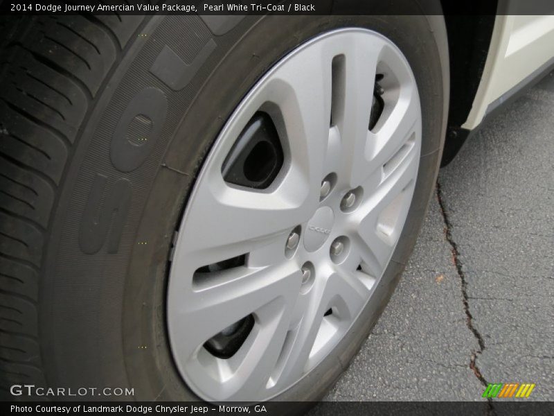 Pearl White Tri-Coat / Black 2014 Dodge Journey Amercian Value Package