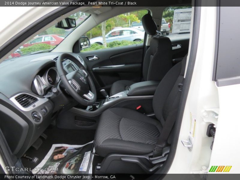 Pearl White Tri-Coat / Black 2014 Dodge Journey Amercian Value Package