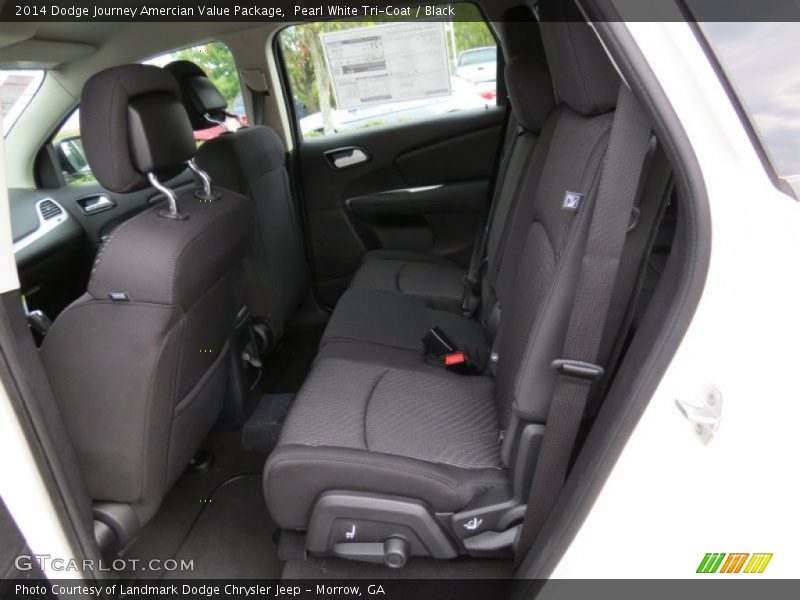 Pearl White Tri-Coat / Black 2014 Dodge Journey Amercian Value Package