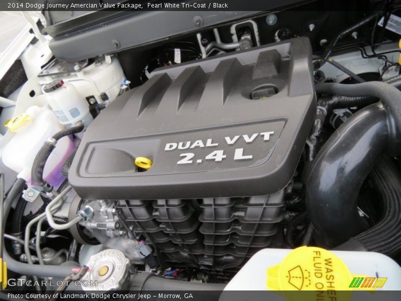 Pearl White Tri-Coat / Black 2014 Dodge Journey Amercian Value Package