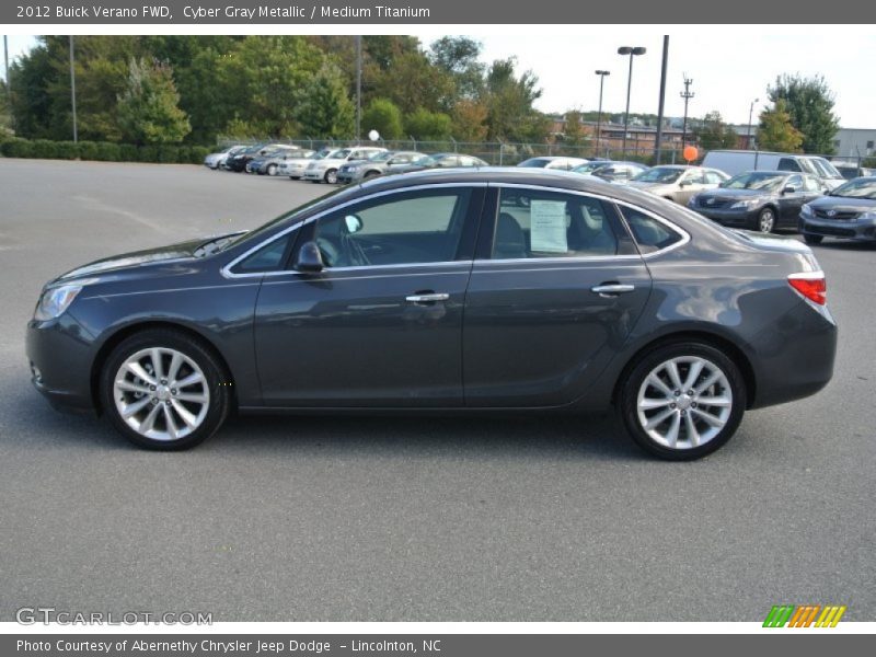 Cyber Gray Metallic / Medium Titanium 2012 Buick Verano FWD