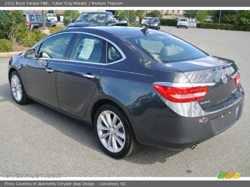 Cyber Gray Metallic / Medium Titanium 2012 Buick Verano FWD