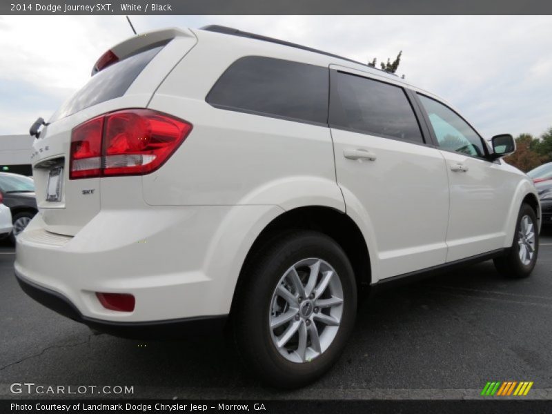White / Black 2014 Dodge Journey SXT