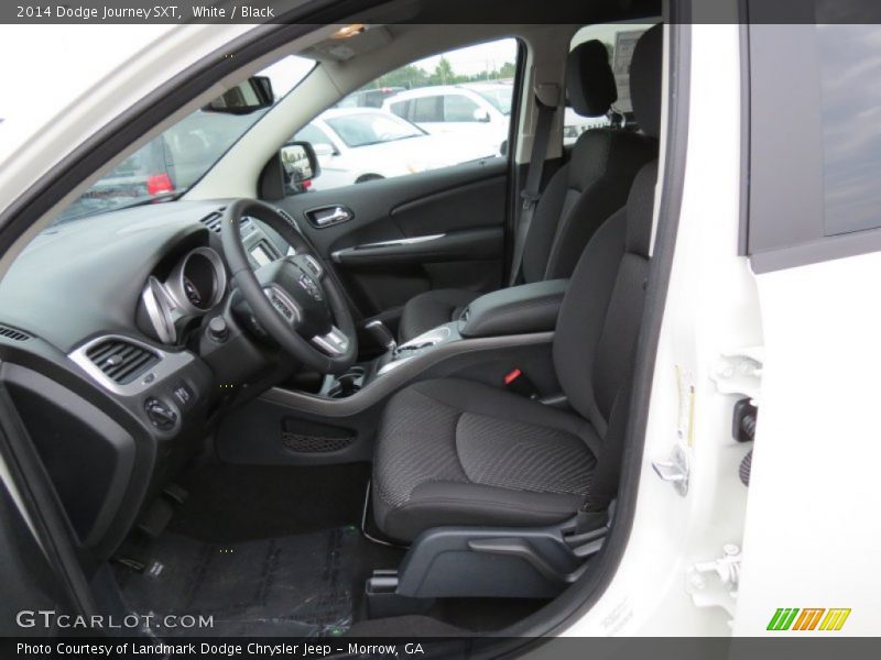 White / Black 2014 Dodge Journey SXT