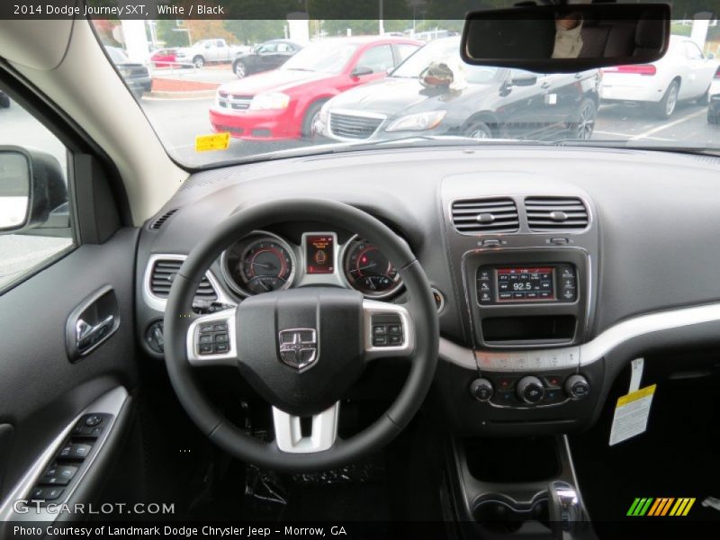 White / Black 2014 Dodge Journey SXT
