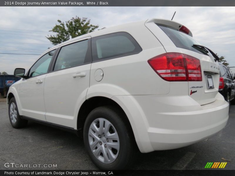 White / Black 2014 Dodge Journey Amercian Value Package