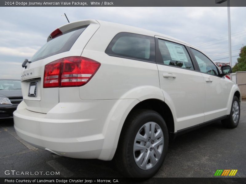 White / Black 2014 Dodge Journey Amercian Value Package