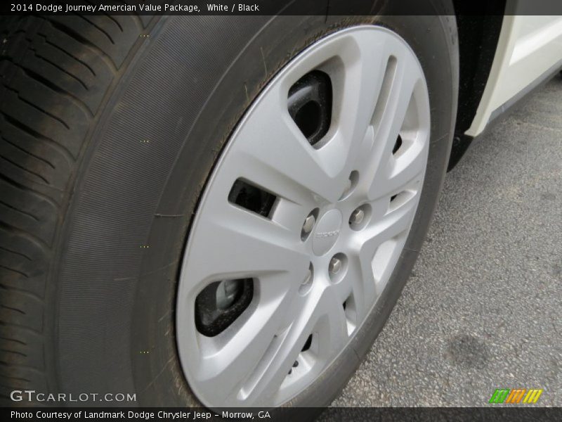 White / Black 2014 Dodge Journey Amercian Value Package