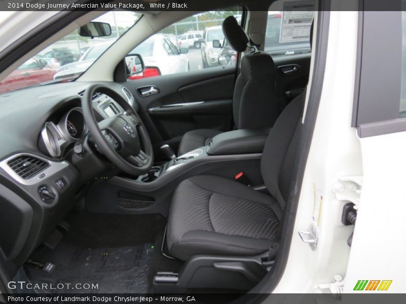 White / Black 2014 Dodge Journey Amercian Value Package