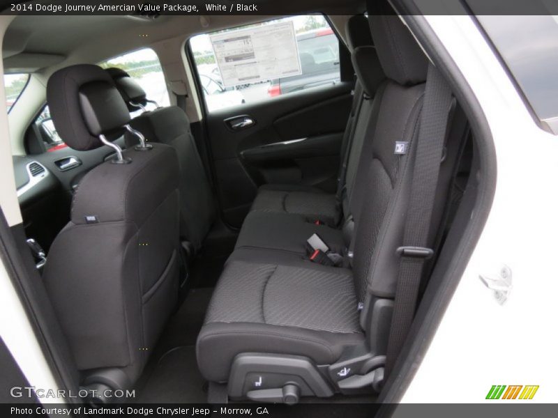 White / Black 2014 Dodge Journey Amercian Value Package
