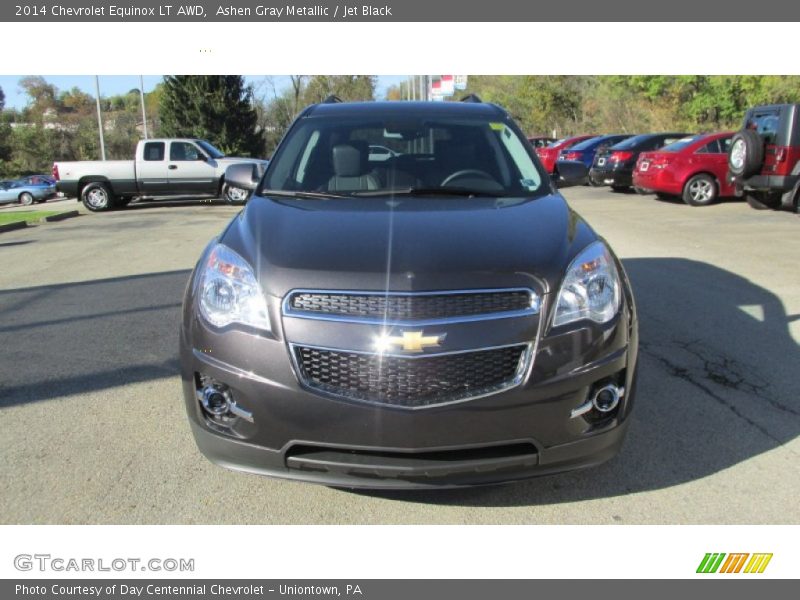 Ashen Gray Metallic / Jet Black 2014 Chevrolet Equinox LT AWD