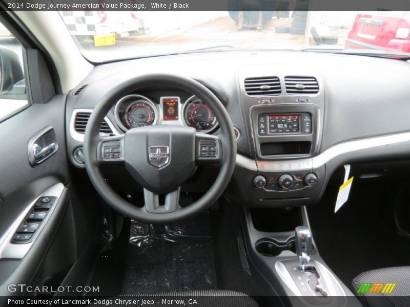 White / Black 2014 Dodge Journey Amercian Value Package