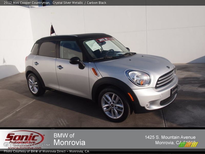 Crystal Silver Metallic / Carbon Black 2012 Mini Cooper Countryman