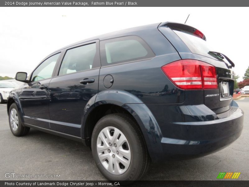 Fathom Blue Pearl / Black 2014 Dodge Journey Amercian Value Package