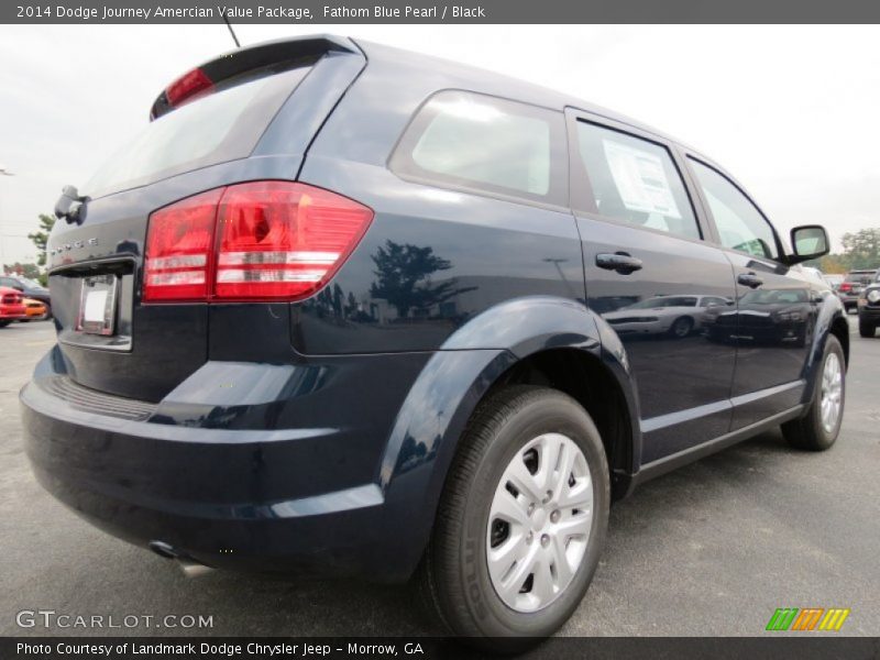 Fathom Blue Pearl / Black 2014 Dodge Journey Amercian Value Package