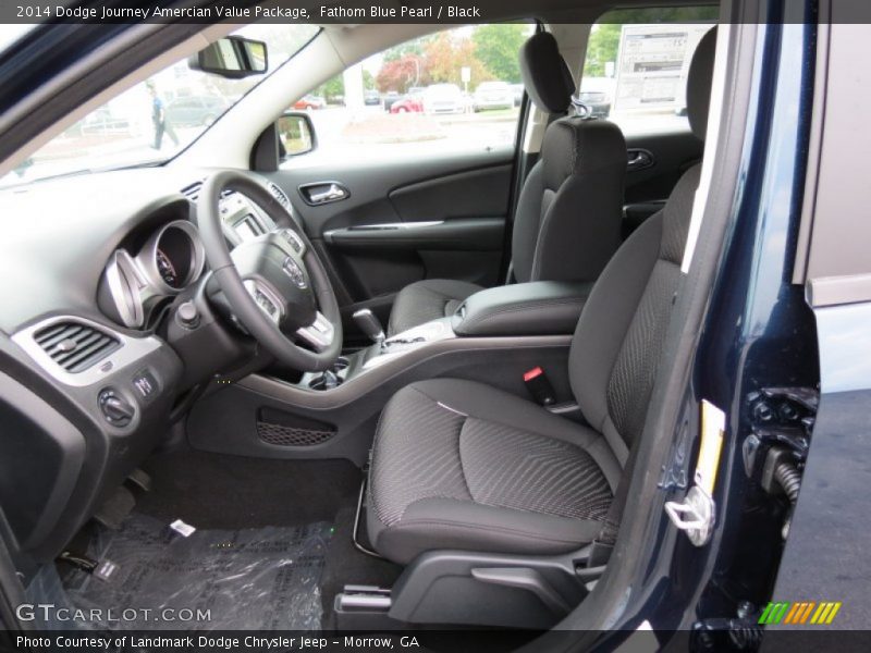Fathom Blue Pearl / Black 2014 Dodge Journey Amercian Value Package