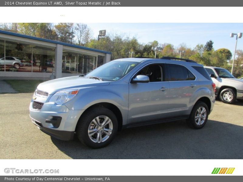 Silver Topaz Metallic / Jet Black 2014 Chevrolet Equinox LT AWD
