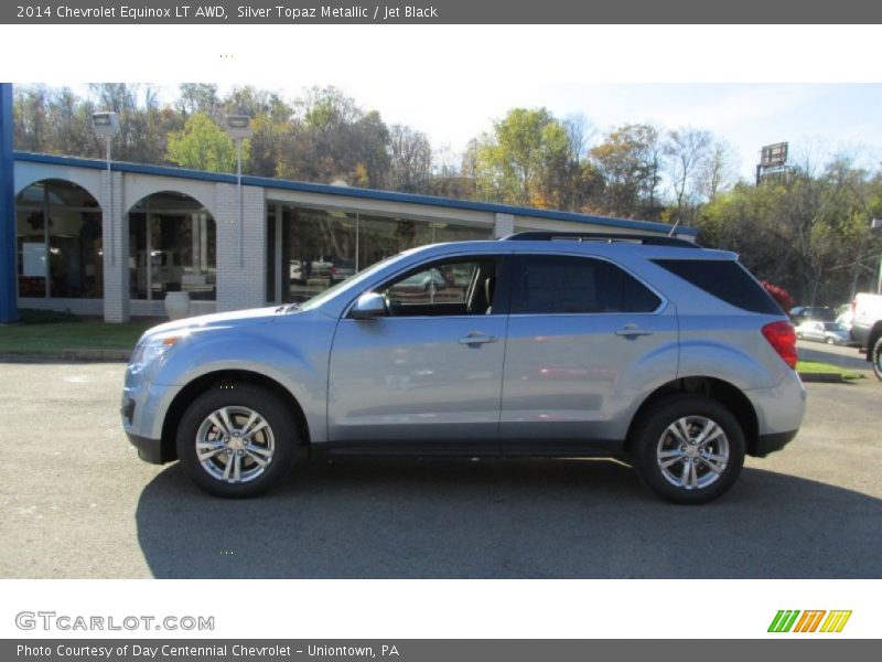 Silver Topaz Metallic / Jet Black 2014 Chevrolet Equinox LT AWD