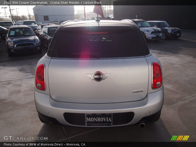 Crystal Silver Metallic / Carbon Black 2012 Mini Cooper Countryman
