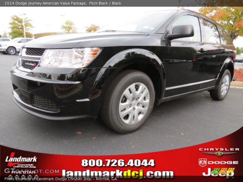 Pitch Black / Black 2014 Dodge Journey Amercian Value Package