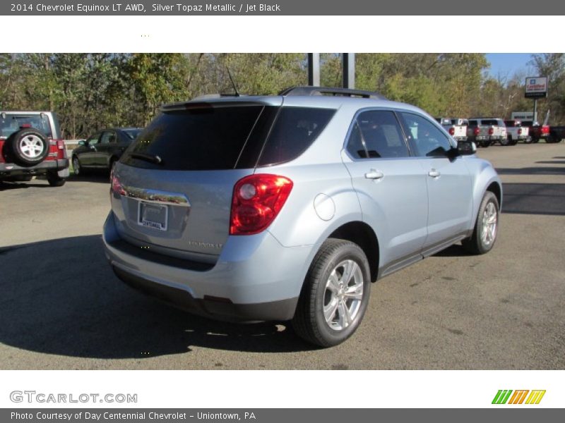 Silver Topaz Metallic / Jet Black 2014 Chevrolet Equinox LT AWD