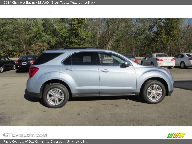 Silver Topaz Metallic / Jet Black 2014 Chevrolet Equinox LT AWD