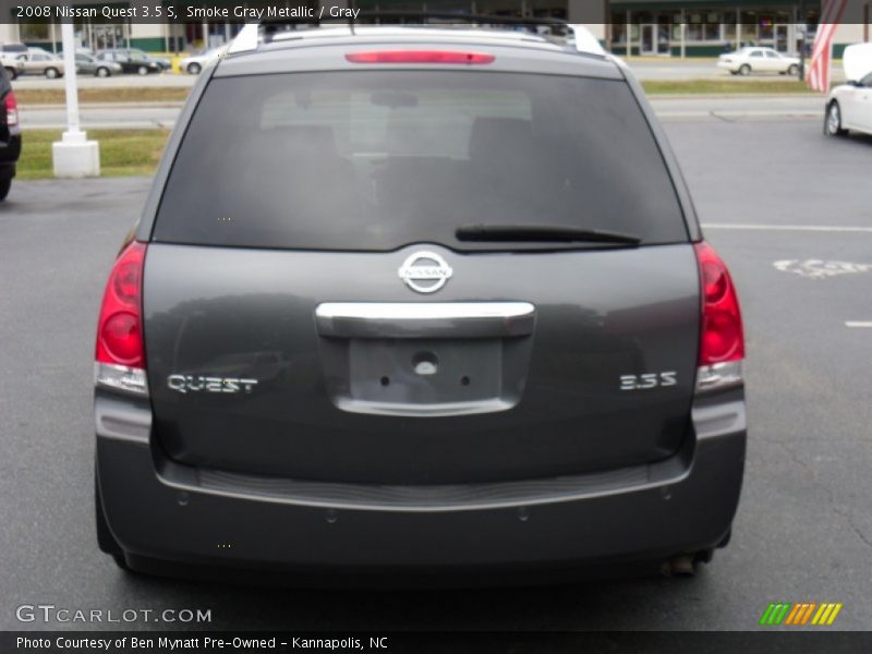 Smoke Gray Metallic / Gray 2008 Nissan Quest 3.5 S