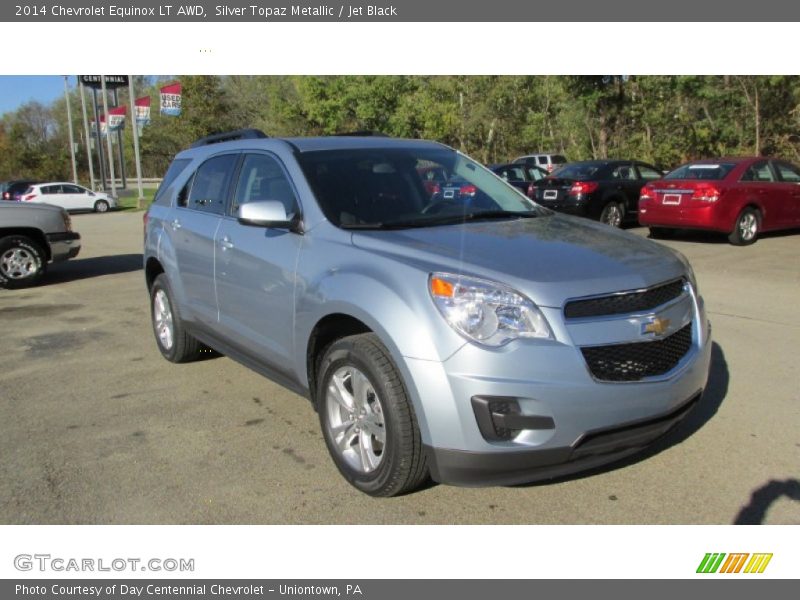 Silver Topaz Metallic / Jet Black 2014 Chevrolet Equinox LT AWD