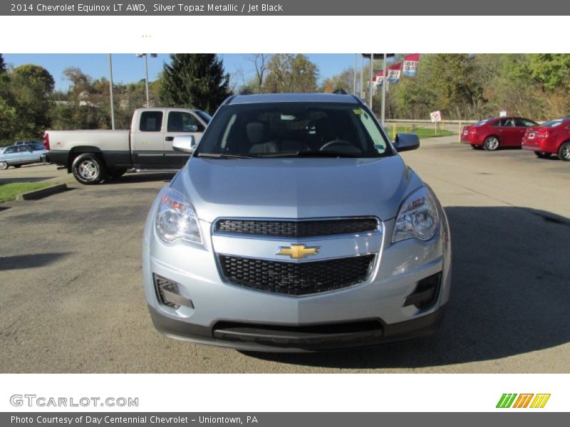 Silver Topaz Metallic / Jet Black 2014 Chevrolet Equinox LT AWD