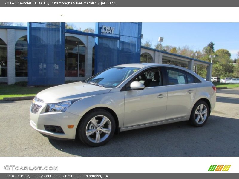 Champagne Silver Metallic / Jet Black 2014 Chevrolet Cruze LT