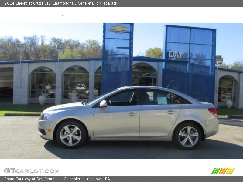Champagne Silver Metallic / Jet Black 2014 Chevrolet Cruze LT
