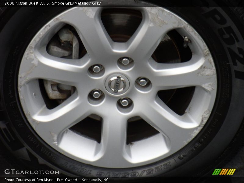 Smoke Gray Metallic / Gray 2008 Nissan Quest 3.5 S