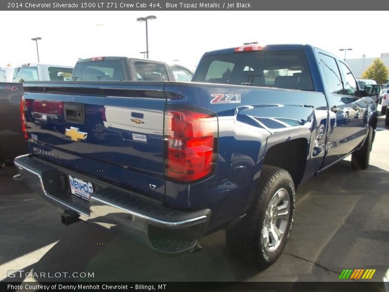 Blue Topaz Metallic / Jet Black 2014 Chevrolet Silverado 1500 LT Z71 Crew Cab 4x4