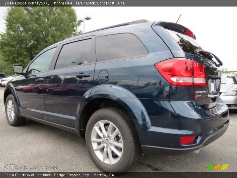 Fathom Blue Pearl / Black/Light Frost Beige 2014 Dodge Journey SXT