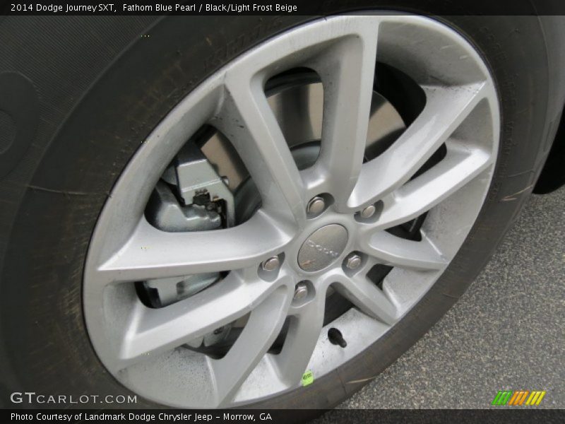 Fathom Blue Pearl / Black/Light Frost Beige 2014 Dodge Journey SXT