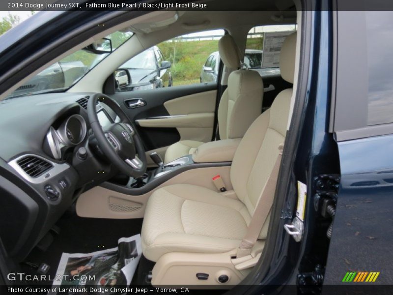Fathom Blue Pearl / Black/Light Frost Beige 2014 Dodge Journey SXT