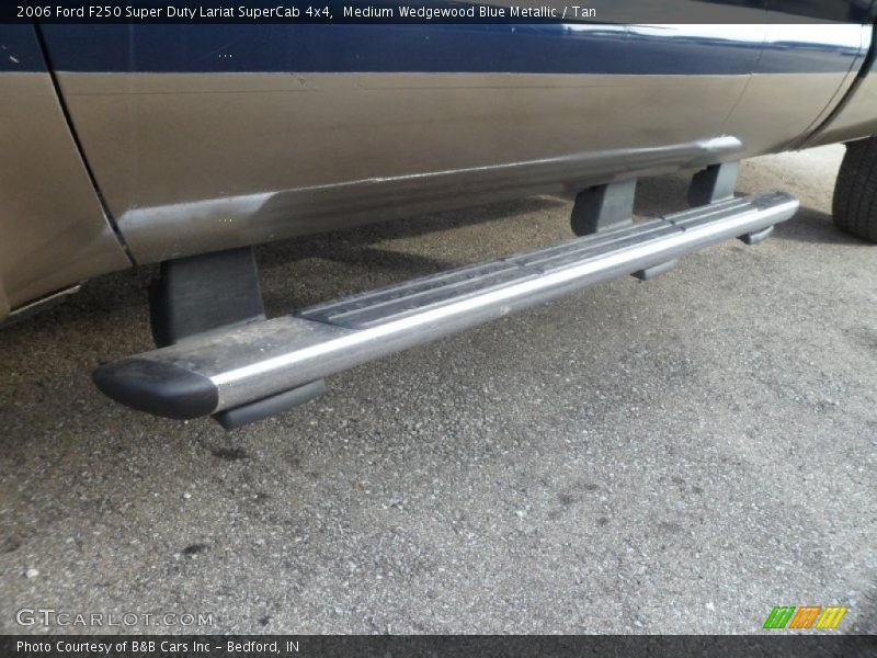Medium Wedgewood Blue Metallic / Tan 2006 Ford F250 Super Duty Lariat SuperCab 4x4