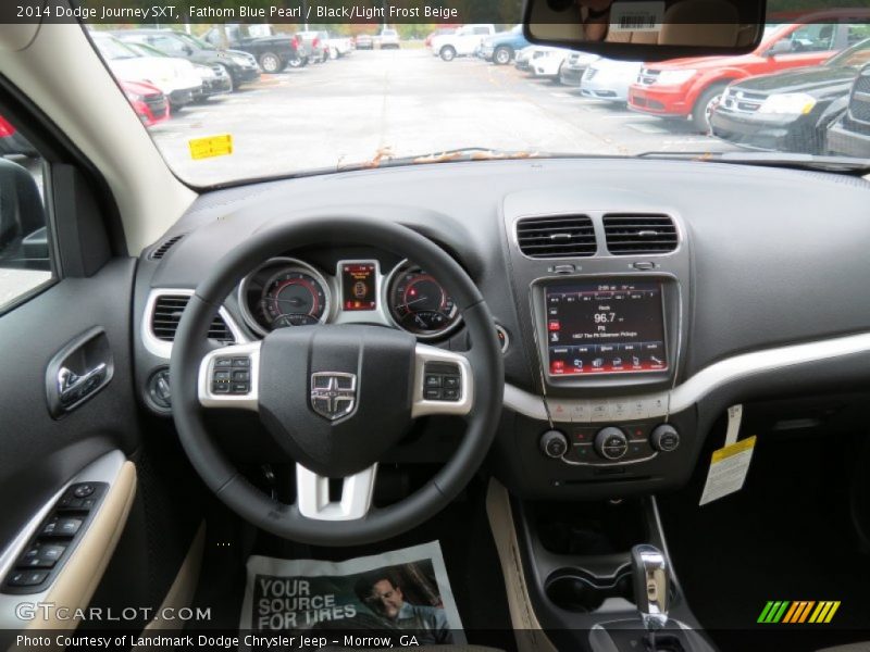Fathom Blue Pearl / Black/Light Frost Beige 2014 Dodge Journey SXT