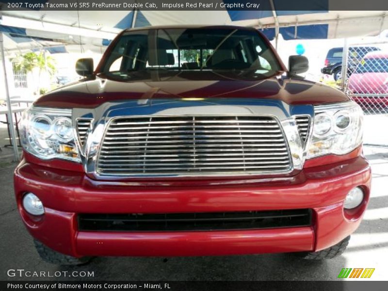 Impulse Red Pearl / Graphite Gray 2007 Toyota Tacoma V6 SR5 PreRunner Double Cab