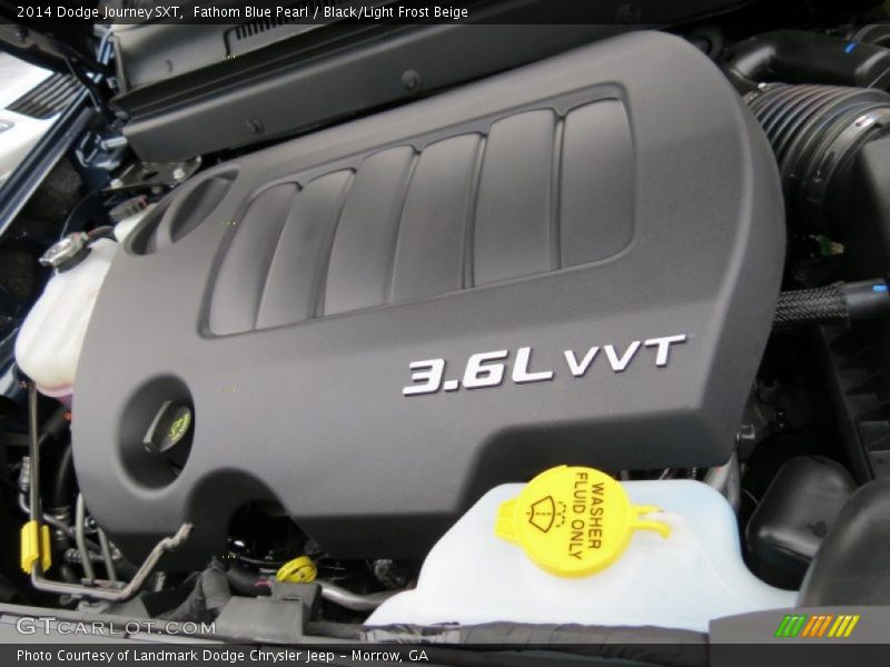 Fathom Blue Pearl / Black/Light Frost Beige 2014 Dodge Journey SXT