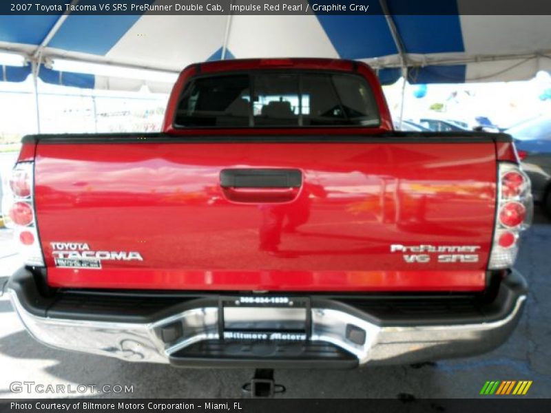 Impulse Red Pearl / Graphite Gray 2007 Toyota Tacoma V6 SR5 PreRunner Double Cab