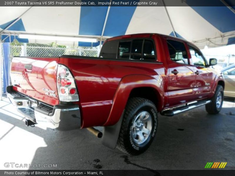 Impulse Red Pearl / Graphite Gray 2007 Toyota Tacoma V6 SR5 PreRunner Double Cab